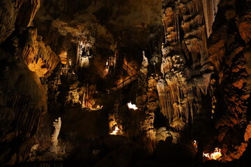 The Grotte des Demoiselles is a large cave located in the Hérault valley of southern France, near Ganges