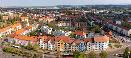 Fototapeta na wymiar Luftbildaufnahmen Halberstadt Harz