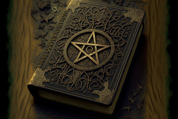 Witch's Book of Shadows. AI generation