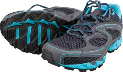 Sport blue gray running shoes