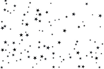 Star confetti. Abstract casual confetti background. Bright design pattern.