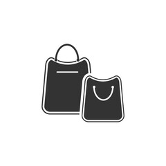 Black shopping bag icon.
