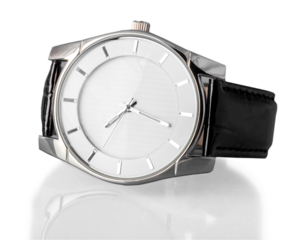 Classy Men's Silver Wrist Watch