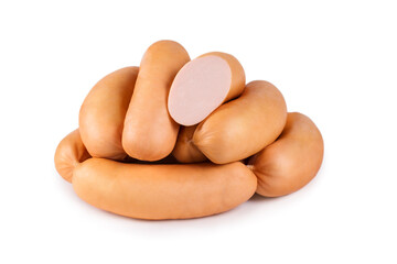 Milk sausages nested in a heap