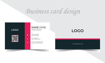 business card template, business card Vector illustration,  Modern Business Card, Personal visiting card, Double-sided creative business card, Minimalist business card design, Vector illustration, Cle