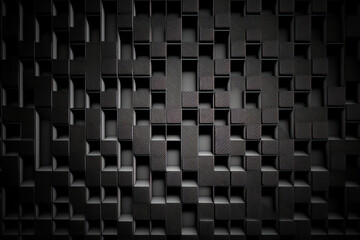 Background with an abstract geometric grid contemporary dark texture. Generative AI
