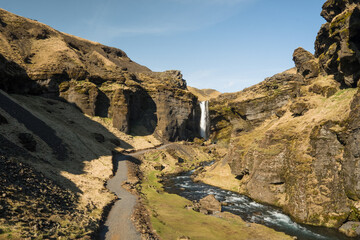 Kvernufoss - waterfall in Iceland