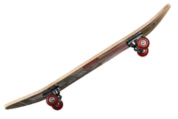 Modern sport skateboard deck with wheels