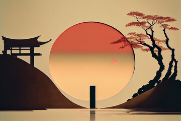 asian art, minimalist, Japanese culture