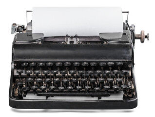 Antique old vintage retro typewriter - obrazy, fototapety, plakaty
