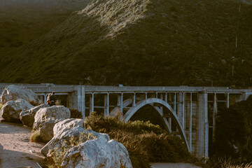 old bridge over the river