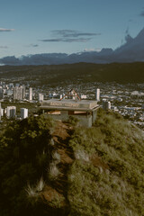 viewing bay on top of a mountain in hawaii