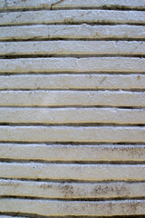 vieja pared blanca de ladrillos