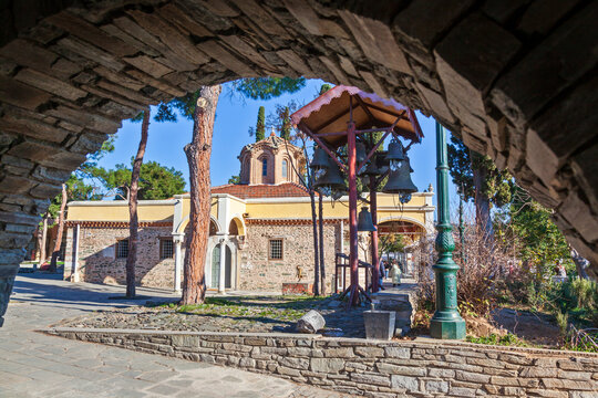 Monastery of Vlatades (or Moni Vlatadon), an old Greek Orthodox monastery of 14th c. in Thessaloniki, Greece. It is a UNESCO World Heritage Site.