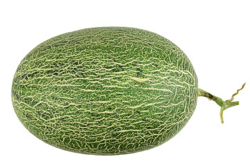 Fototapeta premium Green ripe melon with transparent background