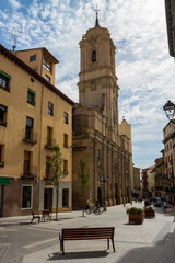 San Lorenzo church in the center of Huesca city, Spain - obrazy, fototapety, plakaty