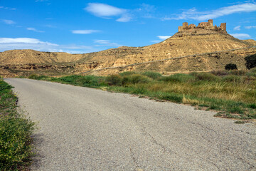Ruins of the Castle at Montearagon, Huesca Province, Spain