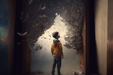 children's dreams and fantasies. sketch art for artist creativity and inspiration. generative AI