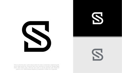 	
Initials S logo design. Initial Letter Logo. Innovative high tech logo template.