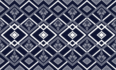 Abstract ethnic geometric flower pattern design pattern for background,fabric,wrapping,clothing,carpet,wallpaper,clothing,wrapping,batik,fabric