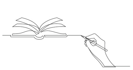 hand drawing business concept sketch of open book - PNG image with transparent background