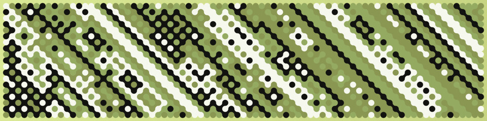 Multicolor truchet tiling connections illustration