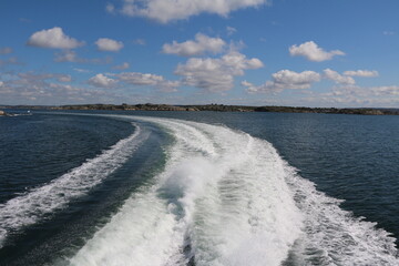 Traveling by boat, Gothenburg Sweden