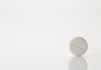 Fototapeta na wymiar pill on white background