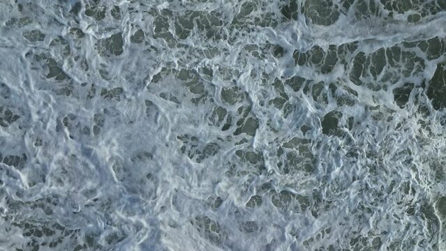 Sea Storm Texture 4K Aerial View 4 K