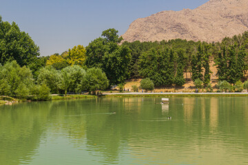 Pond at Taq-e Bostan in Kermanshah, Iran