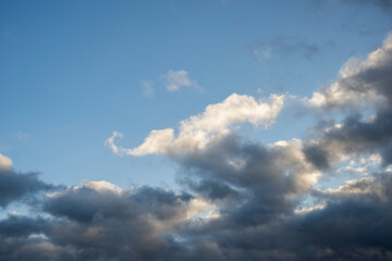 blue sky with clouds
