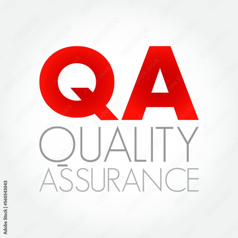 Poster qa quality assurance - systematic process of determining whether a product or service meets specifie