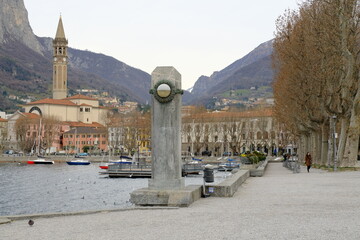 Il lungolago di Lecco, Lombardia, Italia.