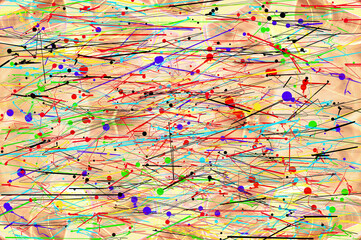 abstract background with colorful lines