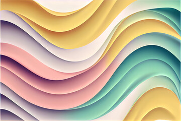 Colourful plastic waves 
