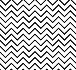 Back chevron monochrome pattern. Black and white Zigzag geometric background for wrapping, wallpaper, textile	