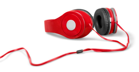 Modern colored sound stereo headphones