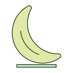Isolated colored banana icon Flat design Vector
