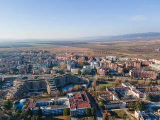 Aerial view of resort of Sunny Beach, Bulgaria