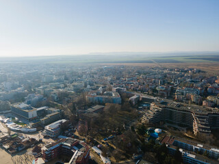 Obraz premium Aerial view of resort of Sunny Beach, Bulgaria