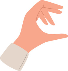 Hand of chess players flat icon