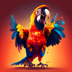 Obraz premium blue and yellow macaw