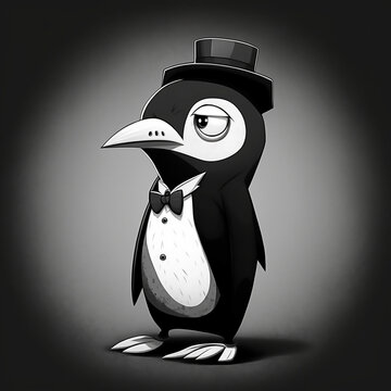 cartoon penguim