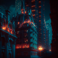 city of lights at night