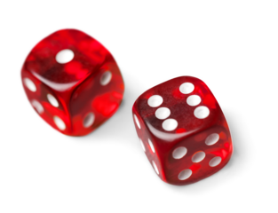 Set dice cubes composition with points