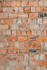 Brick wall orange background