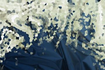 Pixel art abstract background. web banner template. 3D Illustration