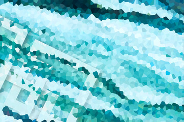 Pixel art abstract background. web banner template. 3D Illustration