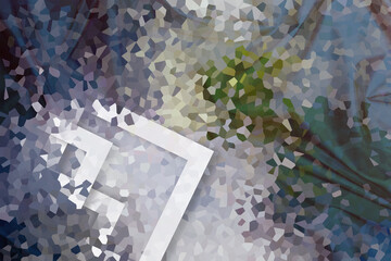 Pixel art abstract background. web banner template. 3D Illustration