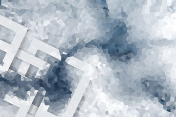 Pixel art abstract background. web banner template. 3D Illustration